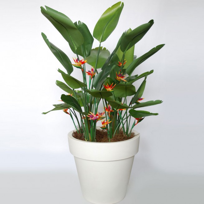 Planta semi-artificiala Ila, Strelizia Lux Green Orange - 200 cm